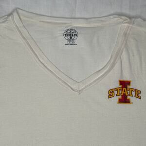 Iowa State Cyclones Women's Small V-Neck Short Sleeve Shirt, Football Fan Wear